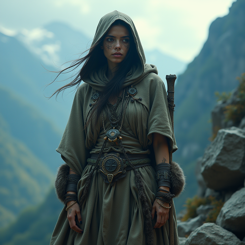 Concept art des Chroniques d'Urum : Femme Saycrishi