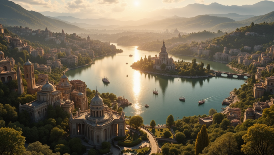 Concept art des Chroniques d'Urum : La Ville-Etat d'Opale