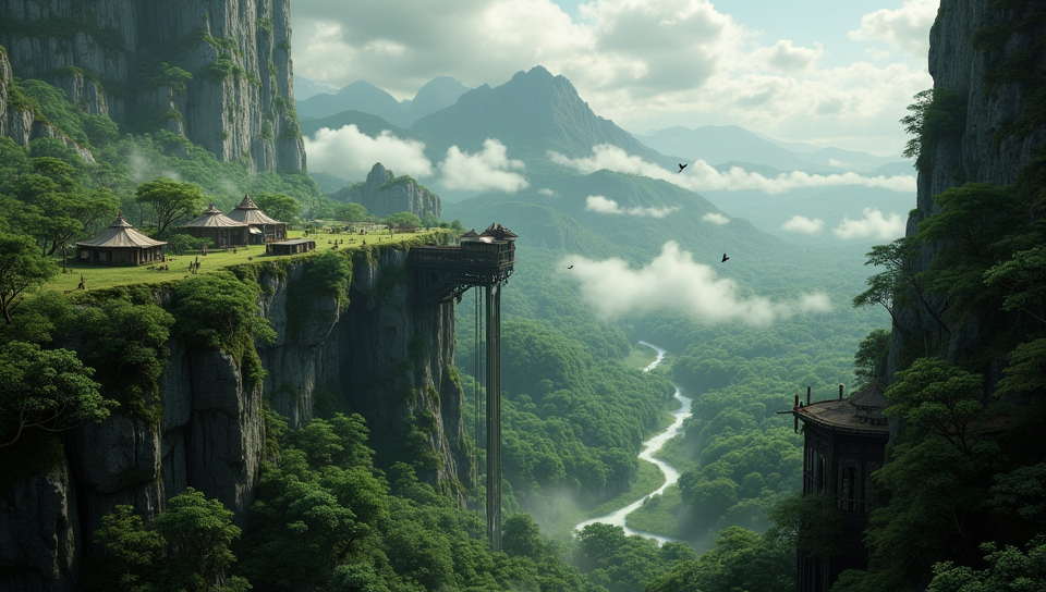 Concept art des Chroniques d'Urum : Les plateaux de l'Od