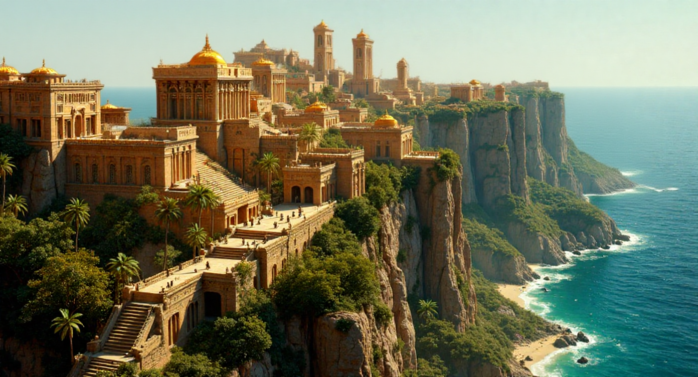 Concept art des Chroniques d'Urum : Sib'Rasshim, Capitale d'Ush'tan